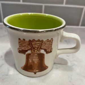 Vintage ceramic Philadelphia Liberty Bell mug